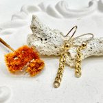 گوشواره طلا 18 عیار طرح کارتیر C