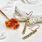 گوشواره طلا 18 عیار طرح کارتیر C